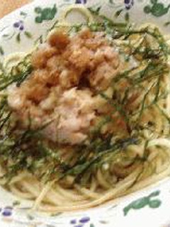 なめたけツナおろしスパゲッティ-レシピのメイン写真