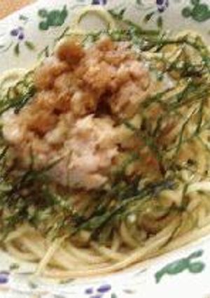 なめたけツナおろしスパゲッティ-レシピのメイン写真