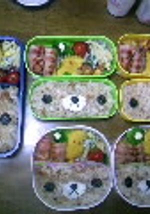 リラックマ弁当-レシピのメイン写真