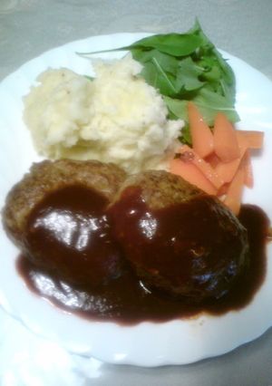 下味しっかり赤ワインソースのハンバーグ☆-レシピのメイン写真