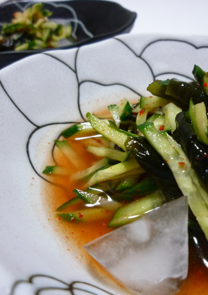 韓国風☆きゅうりとわかめの酢の物-レシピのメイン写真