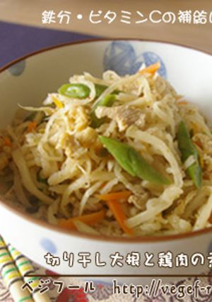 切り干し大根の鶏肉の煮物-レシピのメイン写真