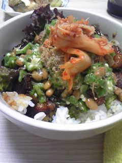 オクラと納豆でねばねばスタミナ丼★-レシピのメイン写真