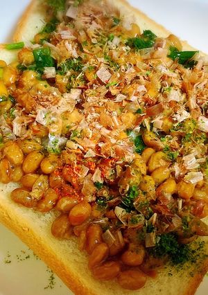 超ヘルシー♡簡単納豆トースト-レシピのメイン写真