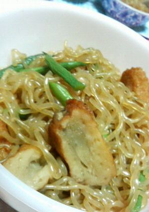 糸コンとゴボ天とインゲン豆の炊き合わせ-レシピのメイン写真