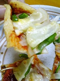 油揚げでピザ^^-レシピのメイン写真