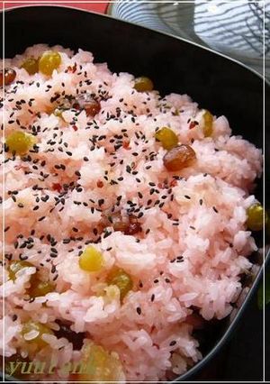 炊飯器で簡単～きらきらラブリーお赤飯❤-レシピのメイン写真