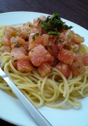 トマトと大葉のパスタ-レシピのメイン写真