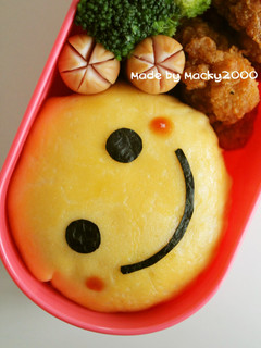 スマイル・オムライス弁当(簡単キャラ弁)-レシピのメイン写真