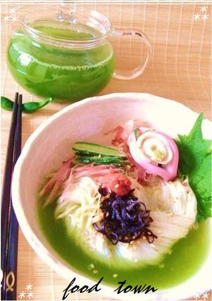 塩昆布そうめん...✿冷茶☆氷水ぶっかけ茶漬け-レシピのメイン写真