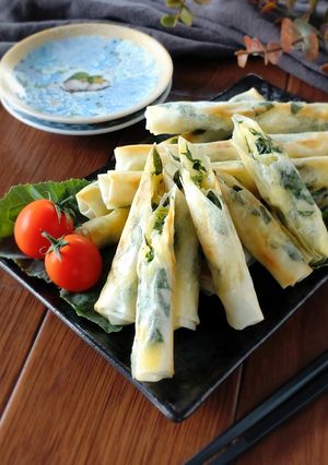ケールとポテトのおつまみ春巻き。-レシピのメイン写真