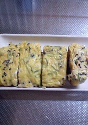 ねぎゴマチーズ卵焼き♪-レシピのメイン写真
