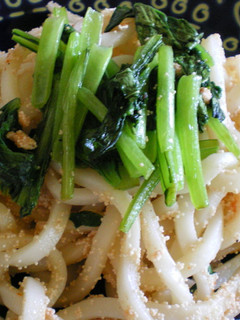 小松菜と明太子の焼きうどん-レシピのメイン写真