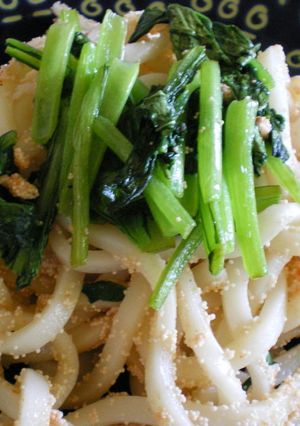 小松菜と明太子の焼きうどん-レシピのメイン写真