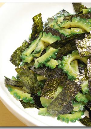 夏バテ解消★ゴーヤの味付け海苔和え-レシピのメイン写真
