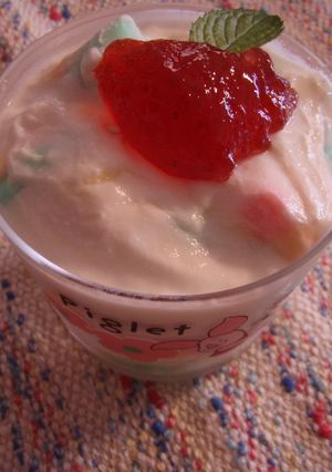ふわふわ♡マシュマロヨーグルト-レシピのメイン写真