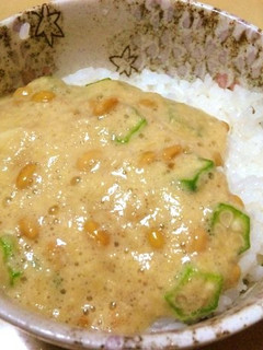 夏バテ防止!!☆おくら納豆山芋ニンニク☆-レシピのメイン写真
