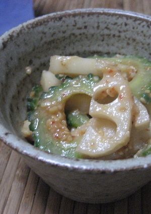 ～蓮根のピリっと酢味噌和え～-レシピのメイン写真