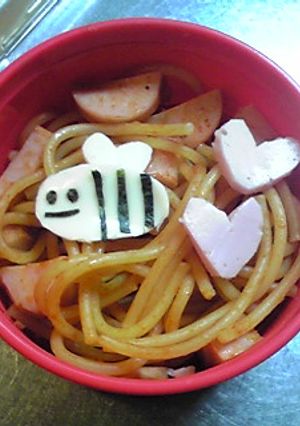 ﾊﾁさんﾅﾎﾟﾘﾀﾝ弁当by桜はな絵-レシピのメイン写真