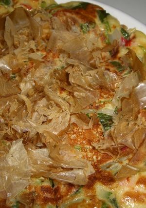 京風*新たまねぎと三つ葉のお好み焼き*-レシピのメイン写真