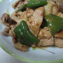 รูปของ 。。。豚肉とピーマンのスタミナ炒め。。。