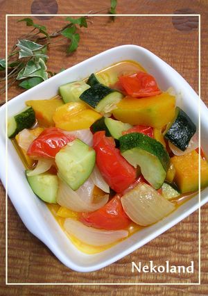 レンジで簡単♫♬夏野菜のラタトゥイユ♡-レシピのメイン写真