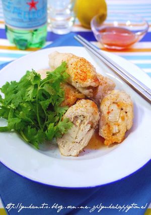 鶏肉とレンコンのエスニック揚げ-レシピのメイン写真