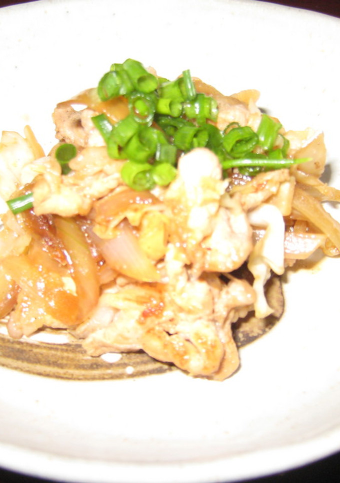 玉ねぎと豚肉の焼き肉風-レシピのメイン写真