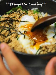 **鶏そぼろ丼**-レシピのメイン写真