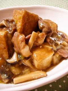 ご飯が進む♪豚肉と厚揚げのコク旨あんかけ-レシピのメイン写真