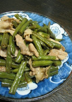 いんげんと豚肉の炒め煮-レシピのメイン写真