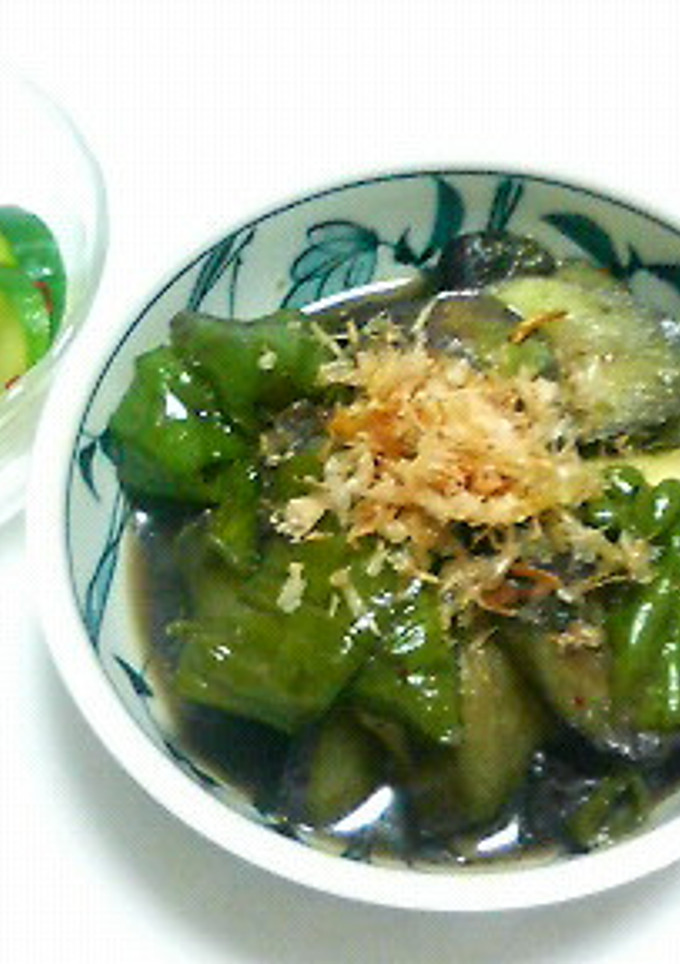 ３分で茄子とピーマンの煮物-レシピのメイン写真