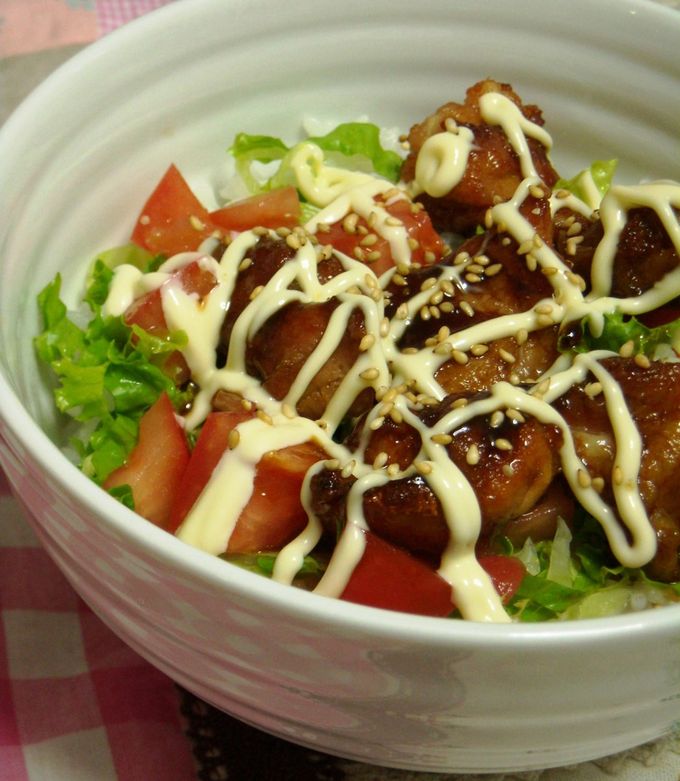 カフェ風♡ 照り焼きチキン丼-レシピのメイン写真