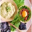夏☆男前つまみ『まぐろ✿塩ユッケ 』...✿2種の海苔巻き