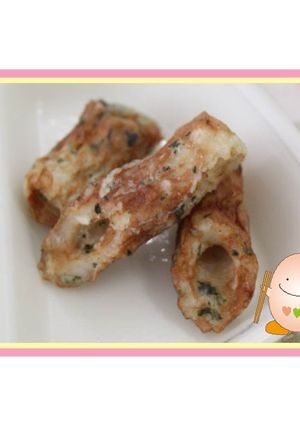 たべまる給食【ちくわのお茶揚げ】-レシピのメイン写真