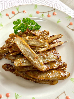 ごぼうの甘辛揚げ焼き♪-レシピのメイン写真