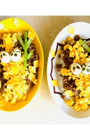 七夕ご飯 そぼろ丼-レシピのメイン写真