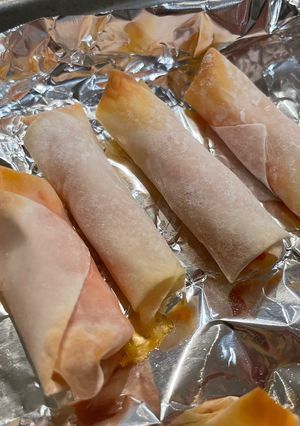 ワンタンの皮で明太チーズ巻き-レシピのメイン写真