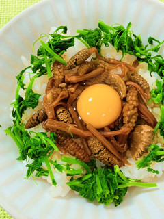 つくしの佃煮の巣ごもり丼-レシピのメイン写真