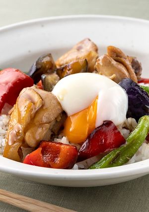 15分レシピ☆鶏肉と夏野菜の甘辛丼-レシピのメイン写真