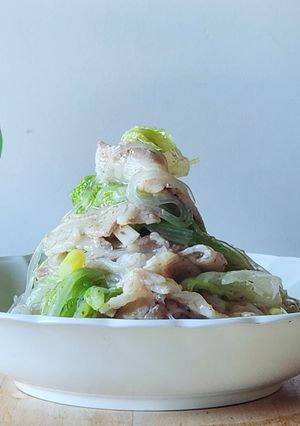 簡単節約☆無添加だし☆レンジで白菜春雨-レシピのメイン写真