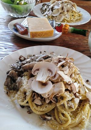 マッシュルームの贅沢クリームパスタ♪-レシピのメイン写真