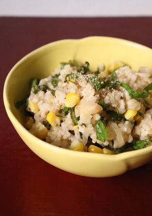 簡単★トウモロコシらっきょう青じそご飯-レシピのメイン写真