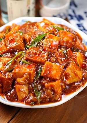 冷凍餃子リメイク♪麻婆豆腐🤩-レシピのメイン写真
