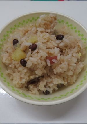 さつまいもと小豆のごはん-レシピのメイン写真