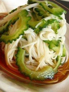 ゴーヤのぶっかけ素麺-レシピのメイン写真