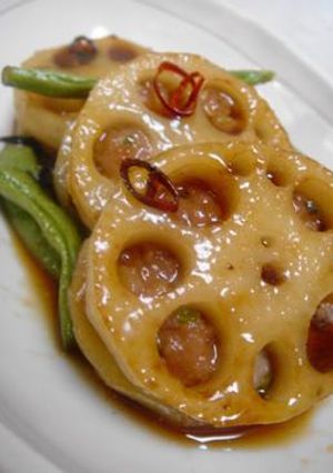 レンコンのはさみ煮・照り焼き風-レシピのメイン写真