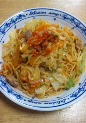 旨辛っ！キムチ焼きそば-レシピのメイン写真