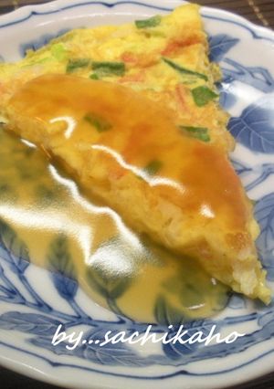 甘酢がトロ～リ☆美味しい☆簡単カニ玉-レシピのメイン写真