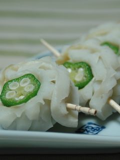 ちくわでオクラをクルクル巻き♫-レシピのメイン写真